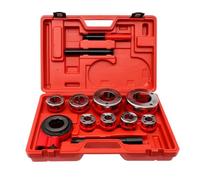 Colcolo Fileteuse de Tube Industrielle Set Filetage Jeu de Filières Levier Ergonomique Valise Rigide Corps en Fonte Ductile Têtes Interchangeables Rangement, 63 Type 8 Têtes