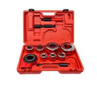 Colcolo Fileteuse de Tube Industrielle Set Filetage Jeu de Filières Levier Ergonomique Valise Rigide Corps en Fonte Ductile Têtes Interchangeables Rangement, 63 Type 7 Têtes