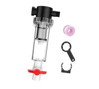 Colcolo Filtre Interne pour Aquarium, Filetage 1/2 po, Accessoires de Nettoyage, collecteur de Drainage Transparent Professionnel, Filtre à sédiments et à Eau, 100 Mailles