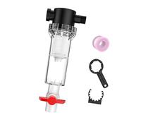 Colcolo Filtre Interne pour Aquarium, Filetage 1/2 po, Accessoires de Nettoyage, collecteur de Drainage Transparent Professionnel, Filtre à sédiments et à Eau, 20 Mailles