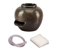 Colcolo Fontaine à Eau Table compacte en céramique, avec Pot en Terre et Tuyau d'arrosage, idéale pour Les hôtels et Les terrasses, S