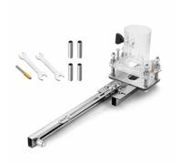 Colcolo Gabarit de Rainurage pour Menuiserie Outil de Fraisage Guide de Coupe Connecteur à Rainurer Capot Supérieur Transparent et Stabilité Renforcée pour
