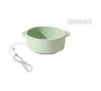 Colcolo Gamelle chauffante Portable et Stable pour Animaux de Compagnie, Ronde et à température constante, avec Patins antidérapants pour Une Utilisation, Vert, 5.8 Cm de Hauteur