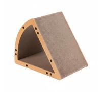 Colcolo Griffoir en Carton Ondulé pour Chat Griffoir Triangle Accessoire Félin Carton Épais Antiusure Structure Stable 6mm Tunnel pour Se Cacher Réduction des
