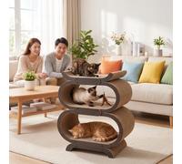 Colcolo Griffoir Griffoir à Chat Grattoir Tour pour Chat Centre d'Activité en Carton Ondulé pour Grimper Enquêter et Jouer Adapté aux Chats d'Intérieur Repos