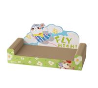 Colcolo Griffoir pour Chat Griffoir Lounger Sofa pour Chat Lit Grattoir Meuble Félin en Carton Ondulé et Panneau Renforcé pour Protéger Le Plancher et Offrir, Moyen