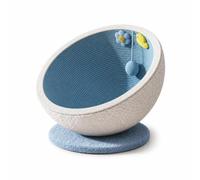 Colcolo Griffoir pour Chat Lit Grattoir Panier Niche Corbeille Demi Sphère Base Large Stable Corde Papier MDF Peluche Adapté à Repos Sommeil Jeu Intérieur