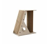 Colcolo Griffoir pour Chat Structure Triangulaire Poteau Vertical Rampe à Griffer Cachette Perchoir en Papier Ondulé Résistant Économie d'Espace et Protection
