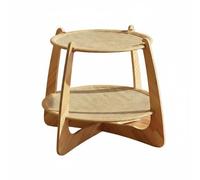 Colcolo Hamac pour Chat Lit Surélevé Niche Plateforme Griffoir et Tapis Ventilé avec Armature en Bois Économie d'Espace Convient aux Chats et Petits Chiens Salon Maison, Sisal Double Couche