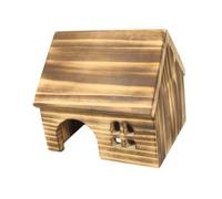 Colcolo Hamster House Wood Pet Habitat Cage Decor Cabin Hideaway Hut Wooden Toy Pet Pet Maison de Rat Chinchilla Mouse Hamster Petit Animal de Compagnie, S