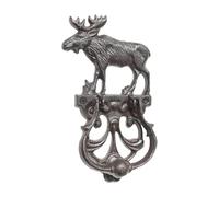 Colcolo Heurtoir de porte en fer forgé, élan, facile à installer, robuste et pratique. Accessoire créatif et polyvalent, vintage.