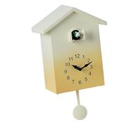 Colcolo Horloge Murale décorative à, silencieuse et légère, idéale comme Cadeau ou Accessoire pour la Maison, la Cuisine, la Chambre, Un café, Un Bar, Jaune