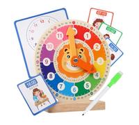 Colcolo Horloges pédagogiques pour enfants, aide à l'apprentissage de l'heure, jeux de formation aux compétences de vie, jouet sensoriel, outil