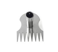 Colcolo Houe Acier Inoxydable Houe Râteau Binette Sarcloir Désherbeur Tête Combinée 2 en 1 Vive pour Sol Caillouteux Râteau 8 Dents pour Débris et Terre Fine , Semicircle