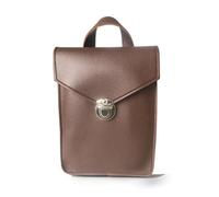 Colcolo Housse pour Piano à Pouces Étui Rigide Sacoche Boîtier Pochette en Cuir Microfibre à Fermoir en Métal et Sangle Longue, Sac Carré en Cuir PU, Array, Marron Sauvage