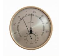 Colcolo Hygromètre Thermomètre à Cadran Rond Analogique avec Aiguilles Indicateur de Température Mesure de l'Humidité Lecture Rapide Boîtier Métal Convient à , 180MM Metal Frame