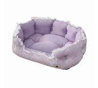 Colcolo Industrial Pad Lit pour Chat Canapé pour Chien Coussin pour Animal Fauteuil pour Animal Conception Matelassée Soutien des Articulations Tissu Agréable, L, Princess Polka Dot
