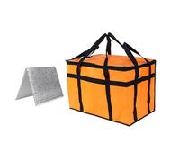 Colcolo isotherme de livraison de repas, contenant chauffe-plats réutilisable, chauffe-pizza pour traiteur, idéal pour les, les courses, les, Orange