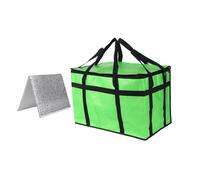 Colcolo isotherme de livraison de repas, contenant chauffe-plats réutilisable, chauffe-pizza pour traiteur, idéal pour les, les courses, les, Vert