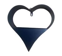 Colcolo Jardinière Suspendue en Forme de cœur en métal, Support de Pot de Fleurs, pour intérieur ou extérieur, Rustique, pour décoration Murale, Jardin,