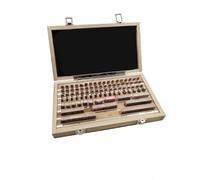 Colcolo Jauge de Calibration de Précision Jeu de Cales Bloc Étalon Kit de Mesure Métrologie Acier Contrôle d'Instruments Étanchéité à l'Usure avec Coffret, 87 Pièces-grade 1