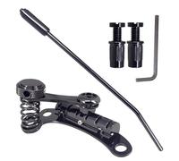 Colcolo Jazz Tremolo Bridge Pont Vibrato Guitare Électrique Chevalet Roller pour Vibrato Contrôlé Dips de Notes Fluides Moins de Casse de Cordes Corps en, Noir