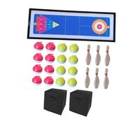 Colcolo Jeu de curling de table, jeux familiaux, jouet de planche, portable rapide à installer, jeu de bowling de table de bowling pour la maison à, avec Boîte