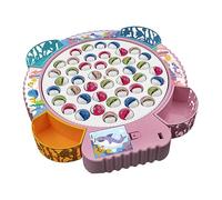 Colcolo Jeu de pêche, jouet de pêche électrique, jeu de société éducatif, jeu de rôle, motricité fine pour les enfants de 3 ans et plus, Rose grand