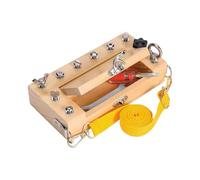 Colcolo Jeu de tournevis, planche à découper, construction éducative, compétences motrices réalistes avec sangle, jouet sensoriel, ensemble d'outils pour