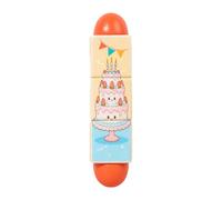 Colcolo Jeu puzzle en bois pour enfants, bloc rotatif à tordre, jeu éducatif dextérité manuelle, puzzle éducatif, Style Dessert