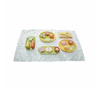 Colcolo Jouet Alimentaire en Bois Coffret Cuisine Découper Aliments Attache Sensation Réaliste Apprendre Couleurs Catégories Coordination Œil-Main , Lot de Légumes
