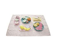 Colcolo Jouet Alimentaire en Bois Coffret Cuisine Découper Aliments Attache Sensation Réaliste Apprendre Couleurs Catégories Coordination Œil-Main , Ensemble Fruits