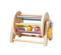 Colcolo Jouet de tambour roulant Montessori, cylindre de boule, tambour roulant, jouet éducatif, motricité, mouvement, jouet rampant pour garçons et filles