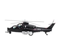 Colcolo Jouet d'hélicoptère avec lumières et sons, avion en métal, jouets d'aviation à collectionner, véhicules de traction, jeu de simulation pour enfants, noir