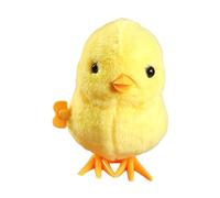 Colcolo Jouets en peluche pour poussin, jouet à remonter, jouet en peluche réaliste et accrocheur de dessin animé mignon, jouet pour poussin sautant, Poulet Saut Jaune