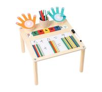 Colcolo Jouets numériques, matériel de Manipulation mathématique avec Cartes, Bois avec tiges et Support, Jeu de comptage des nombres pour Les Doigts, Cadeau