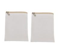 Colcolo Kit de 2 Poches Intérieures à Coudre, Poches à Coudre pour Vêtements avec Fermeture Éclair et 4 Bobines Fil Inclus, Accessoire Couture pour Veste et Manteau, 15.5 * 21.5 cm, Blanc