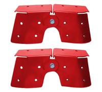 Colcolo Kit de charnières pour échelle de Grenier (2 pièces) - Installation Facile - Pièces de Rechange pour Articulation d'échelle Pliante, Charnière Incurvée