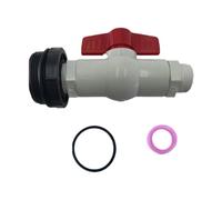 Colcolo Kit de Robinet pour Baril de Pluie, Robinet de Tambour, raccord étanche, Adaptateur Facile à Installer avec Joint, de réservoir d'eau fileté de 2