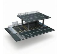 Colcolo Kit Maquette Parking Modèle Échelle 1 64 Parking de Ville Diorama de Circulation Structure Acier Base avec Voies PVC, Plateforme De Stationnement À Structure en Acier Modèle G