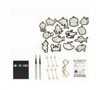 Colcolo Kit Peinture 3D Porte-Clés Calme | Adapté pr Débutants, J, pr, Filles Garçons, Marins