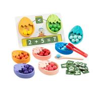Colcolo Kit tri et découpage perles pour tout-petits - Jeu mathématiques préscolaire - Activité classification des couleurs polyvalente - Jeu