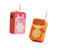 Colcolo Kits de jouets Stem Puzzle en bois 3D Assemblage Créativité Aides pédagogiques Jouet de bricolage Cadeau de fête pour enfants, Lapin et Renard