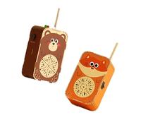 Colcolo Kits de jouets Stem Puzzle en bois 3D Assemblage Créativité Aides pédagogiques Jouet de bricolage Cadeau de fête pour enfants, Ours et Renard