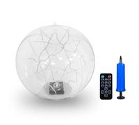 Colcolo Lampe de Piscine Gonflable Lumière Solaire Flottante Globe Lumineux Sphère LED Étanche IP68 en PVC Utilisation Toute l'Année Convient aux Fêtes en, Multicolore, 1 Pack