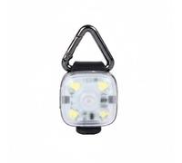 Colcolo Light Pendant Médaillon Lumineux pour Collier Lampe LED Éclairage Animal Plastique Fixation Double Robuste et Variations de Lumière USB Rechargeable, Blanc