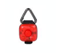 Colcolo Light Pendant Médaillon Lumineux pour Collier Lampe LED Éclairage Animal Plastique Fixation Double Robuste et Variations de Lumière USB Rechargeable, Rouge