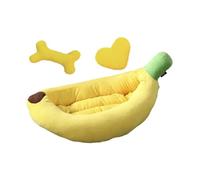 Colcolo Lit de Nidification pour Chien, nid pour Animaux de Compagnie pour Chien, Coussin pour Chiot à thème Banane Lavable en Machine Respirant Toutes, S