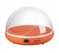 Colcolo Lit Igloo pour Chat Maison Niche Abri Régulation Thermique à Coque Lisse en Plastique avec Surface Essuyable Coussin Confortable Amovible Adapté au Repos à la Côté Fenêtre, Orange