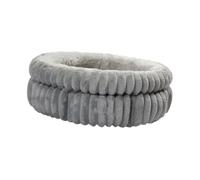 Colcolo Lit Rond pour Chien, lit Auto-Chauffant pour Animaux de Compagnie, Fond Doux antidérapant, Coussin d'intérieur pour Chien, Tapis de Couchage pour, Gris 60cmx60cmx20cm